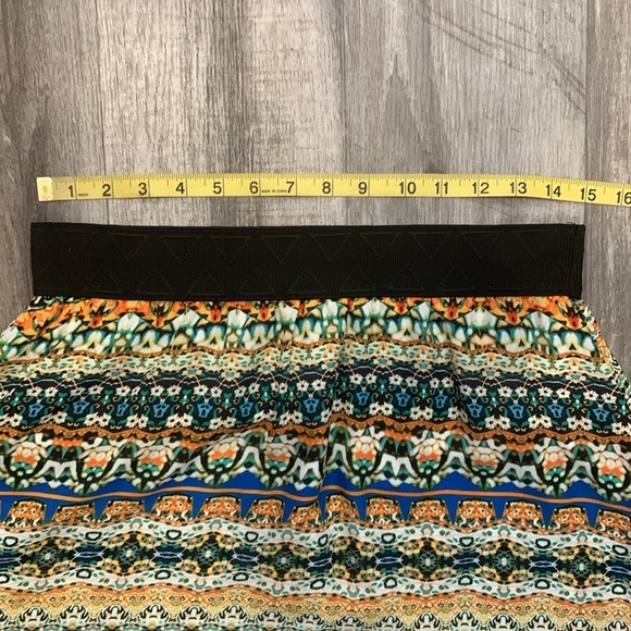 Lularoe Lola Batik Midi Skirt Sheer With Lining Beautiful Colors Medium - Picture 4 of 10